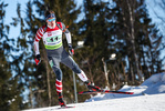 31.01.2021, xtwx, Biathlon IBU European Championships Duszniki Zdroj, Single Mixed Staffel, v.l. Lars Hammernes Leopold (United States)  /