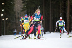 30.01.2021, xtwx, Biathlon IBU European Championships Duszniki Zdroj, Verfolgung Damen, v.l. Ragnhild Femsteinevik (Norway)  /