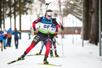 30.01.2021, xtwx, Biathlon IBU European Championships Duszniki Zdroj, Verfolgung Herren, v.l. Endre Stroemsheim (Norway)  /