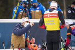 09.02.2021, xkvx, Biathlon IBU World Championships Pokljuka, Training Damen und Herren, v.l. Coach Siegfried Mazet (Norway) und Johannes Thingnes Boe (Norway)  / 