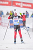 10.02.2021, xkvx, Biathlon IBU World Championships Pokljuka, Mixed Relay, v.l. Marte Olsbu Roeiseland (Norway) gewinnt die Goldmedaille / wins the gold medal