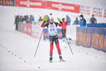10.02.2021, xkvx, Biathlon IBU World Championships Pokljuka, Mixed Relay, v.l. Marte Olsbu Roeiseland (Norway) gewinnt die Goldmedaille / wins the gold medal