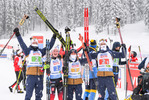 10.02.2021, xkvx, Biathlon IBU World Championships Pokljuka, Mixed Relay, v.l.  im Ziel / at the finish