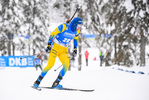 12.02.2021, xkvx, Biathlon IBU World Championships Pokljuka, Sprint Herren, v.l. Sebastian Samuelsson (Sweden) in aktion / in action competes