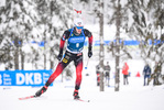 12.02.2021, xkvx, Biathlon IBU World Championships Pokljuka, Sprint Herren, v.l. Sturla Holm Laegreid (Norway) in aktion / in action competes