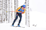 12.02.2021, xkvx, Biathlon IBU World Championships Pokljuka, Sprint Herren, v.l. Erik Lesser (Germany) in aktion / in action competes