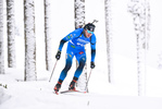 12.02.2021, xkvx, Biathlon IBU World Championships Pokljuka, Sprint Herren, v.l. Emilien Jacquelin (France) in aktion / in action competes