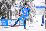 12.02.2021, xkvx, Biathlon IBU World Championships Pokljuka, Sprint Herren, v.l. Fabien Claude (France) in aktion / in action competes