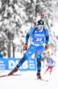 12.02.2021, xkvx, Biathlon IBU World Championships Pokljuka, Sprint Herren, v.l. Quentin Fillon Maillet (France)Fabien Claude (France) in aktion / in action competes