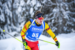 12.02.2021, xkvx, Biathlon IBU World Championships Pokljuka, Sprint Herren, v.l. Thierry Langer (Belgium) in aktion / in action competes