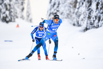 12.02.2021, xkvx, Biathlon IBU World Championships Pokljuka, Sprint Herren, v.l. Simon Desthieux (France) in aktion / in action competes