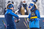 12.02.2021, xkvx, Biathlon IBU World Championships Pokljuka, Training Damen und Herren, v.l. Elvira Oeberg (Sweden) und Hanna Oeberg (Sweden)  / 
