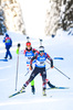 13.02.2021, xkvx, Biathlon IBU World Championships Pokljuka, Sprint Damen, v.l. Dunja Zdouc (Austria) in aktion / in action competes