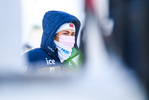 13.02.2021, xkvx, Biathlon IBU World Championships Pokljuka, Sprint Damen, v.l. Ingrid Landmark Tandrevold (Norway) schaut / looks on