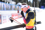 14.02.2021, xkvx, Biathlon IBU World Championships Pokljuka, Verfolgung Herren, v.l. Johannes Thingnes Boe (Norway) im Ziel / in the finish