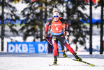 14.02.2021, xkvx, Biathlon IBU World Championships Pokljuka, Verfolgung Herren, v.l. Johannes Dale (Norway) in aktion / in action competes