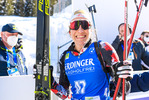 16.02.2021, xkvx, Biathlon IBU World Championships Pokljuka, Einzel Damen, v.l. Julia Schwaiger (Austria) im Ziel / in the finish