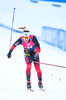 17.02.2021, xkvx, Biathlon IBU World Championships Pokljuka, Einzel Herren, v.l. Sturla Holm Laegreid (Norway) im Ziel / in the finish