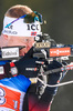 18.02.2021, xkvx, Biathlon IBU World Championships Pokljuka, Single Mixed Relay, v.l. Johannes Thingnes Boe (Norway) in aktion am Schiessstand / at the shooting range