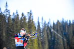 18.02.2021, xkvx, Biathlon IBU World Championships Pokljuka, Single Mixed Relay, v.l. Johannes Thingnes Boe (Norway) in aktion am Schiessstand / at the shooting range