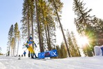 18.02.2021, xkvx, Biathlon IBU World Championships Pokljuka, Single Mixed Relay, v.l. Sebastian Samuelsson (Sweden) in aktion / in action competes