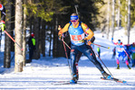 18.02.2021, xkvx, Biathlon IBU World Championships Pokljuka, Single Mixed Relay, v.l. Erik Lesser (Germany) in aktion / in action competes