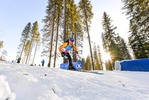 18.02.2021, xkvx, Biathlon IBU World Championships Pokljuka, Single Mixed Relay, v.l. Erik Lesser (Germany) in aktion / in action competes