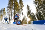 18.02.2021, xkvx, Biathlon IBU World Championships Pokljuka, Single Mixed Relay, v.l. Simon Eder (Austria) in aktion / in action competes