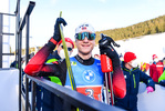 18.02.2021, xkvx, Biathlon IBU World Championships Pokljuka, Single Mixed Relay, v.l. Johannes Thingnes Boe (Norway) im Ziel / in the finish