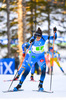 18.02.2021, xkvx, Biathlon IBU World Championships Pokljuka, Single Mixed Relay, v.l. Julia Simon (France) in aktion / in action competes