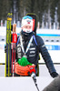 18.02.2021, xkvx, Biathlon IBU World Championships Pokljuka, Single Mixed Relay, v.l. Johannes Thingnes Boe (Norway) nach der Siegerehrung / after the medal ceremony