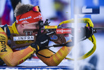 19.02.2021, xkvx, Biathlon IBU World Championships Pokljuka, Training Damen und Herren, v.l. Roman Rees (Germany)  / 