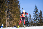 20.02.2021, xkvx, Biathlon IBU World Championships Pokljuka, Staffel Damen, v.l. Tiril Eckhoff (Norway) in aktion / in action competes