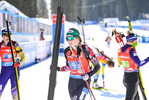 20.02.2021, xkvx, Biathlon IBU World Championships Pokljuka, Staffel Damen, v.l. Lisa Theresa Hauser (Austria) im Ziel / in the finish