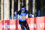 20.02.2021, xkvx, Biathlon IBU World Championships Pokljuka, Staffel Herren, v.l. Kalev Ermits (Estonia)  / 