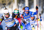 21.02.2021, xkvx, Biathlon IBU World Championships Pokljuka, Massenstart Damen, v.l. Lisa Vittozzi (Italy) in aktion / in action competes