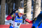 21.02.2021, xkvx, Biathlon IBU World Championships Pokljuka, Massenstart Damen, v.l. Ida Lien (Norway) in aktion / in action competes