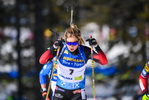 21.02.2021, xkvx, Biathlon IBU World Championships Pokljuka, Massenstart Damen, v.l. Ingrid Landmark Tandrevold (Norway) in aktion / in action competes