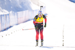 21.02.2021, xkvx, Biathlon IBU World Championships Pokljuka, Massenstart Damen, v.l. Tiril Eckhoff (Norway) im Ziel / in the finish