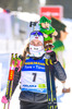 21.02.2021, xkvx, Biathlon IBU World Championships Pokljuka, Massenstart Damen, v.l. Ingrid Landmark Tandrevold (Norway) bei der Siegerehrung / at the medal ceremony