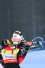 21.02.2021, xkvx, Biathlon IBU World Championships Pokljuka, Massenstart Herren, v.l. Johannes Thingnes Boe (Norway) in aktion am Schiessstand / at the shooting range