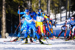 21.02.2021, xkvx, Biathlon IBU World Championships Pokljuka, Massenstart Herren, v.l. Lukas Hofer (Italy) in aktion / in action competes