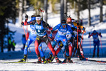 21.02.2021, xkvx, Biathlon IBU World Championships Pokljuka, Massenstart Herren, v.l. Sturla Holm Laegreid (Norway) in aktion / in action competes