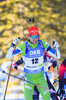 21.02.2021, xkvx, Biathlon IBU World Championships Pokljuka, Massenstart Herren, v.l. Jakov Fak (Slovenia) in aktion / in action competes