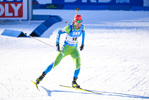 21.02.2021, xkvx, Biathlon IBU World Championships Pokljuka, Massenstart Herren, v.l. Jakov Fak (Slovenia) in aktion / in action competes
