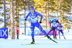 21.02.2021, xkvx, Biathlon IBU World Championships Pokljuka, Massenstart Herren, v.l. Lukas Hofer (Italy) in aktion / in action competes