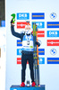 21.02.2021, xkvx, Biathlon IBU World Championships Pokljuka, Massenstart Herren, v.l. Johannes Dale (Norway) bei der Siegerehrung / at the medal ceremony