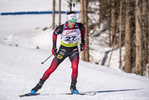 10.03.2020, xkvx, Biathlon IBU Cup Obertilliach, Einzel Herren, v.l. Erlend Bjoentegaard (Norway)  / 
