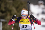 10.03.2020, xkvx, Biathlon IBU Cup Obertilliach, Einzel Damen, v.l. Aasne Skrede (Norway)  / 