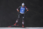11.03.2020, xsoex, Biathlon IBU Weltcup NoveMesto na Morave, Sprint Herren, v.l. Simon Eder (Austria) in Aktion / in action competes